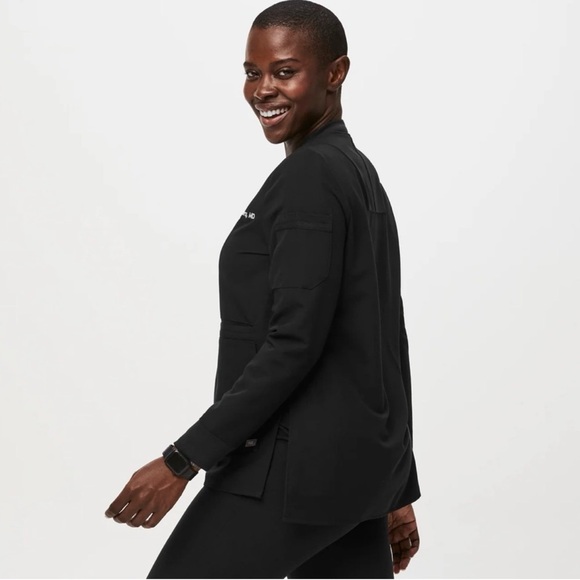 FIGS Bellery Black Scrub Jacket Full Zip Technical Collection (S) W18SW1007 - Picture 10 of 10